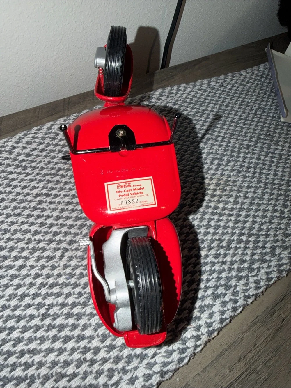 Coca Cola Red Vintage-Style Mini Scooter Toy